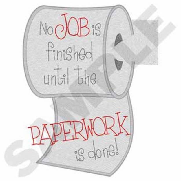 Picture of Paperwork Machine Embroidery Design
