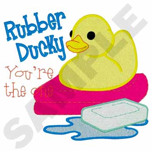Rubber Duck Machine Embroidery Design