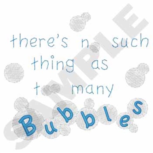 Bubbles! Machine Embroidery Design