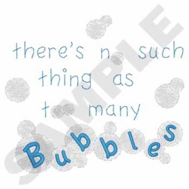 Picture of Bubbles! Machine Embroidery Design