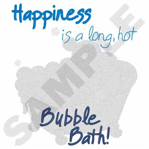 Bubble Bath Machine Embroidery Design
