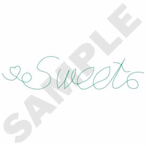 Sweet Machine Embroidery Design