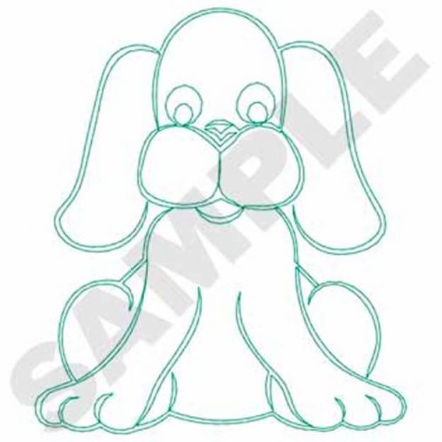 Picture of Dog Outline Machine Embroidery Design