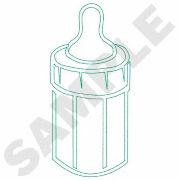 Picture of Bottle Outline Machine Embroidery Design