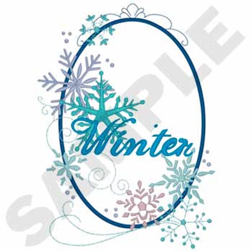 Winter Beauty Machine Embroidery Design