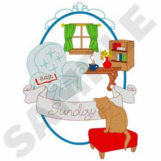 Picture of Relaxing Sunday Machine Embroidery Design