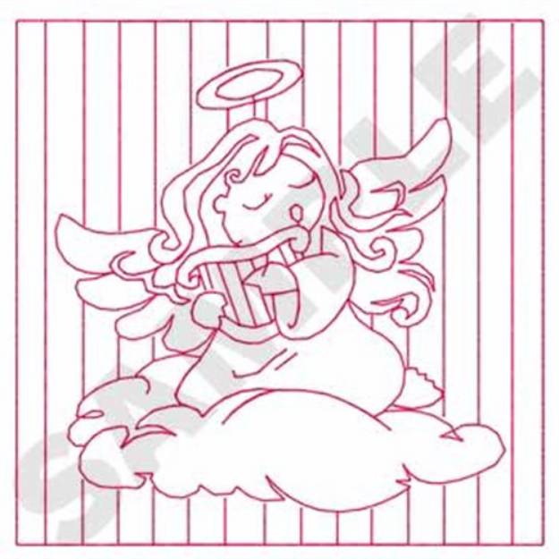 Picture of Angel Quilt Square Machine Embroidery Design