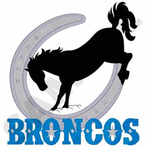 Broncos Machine Embroidery Design