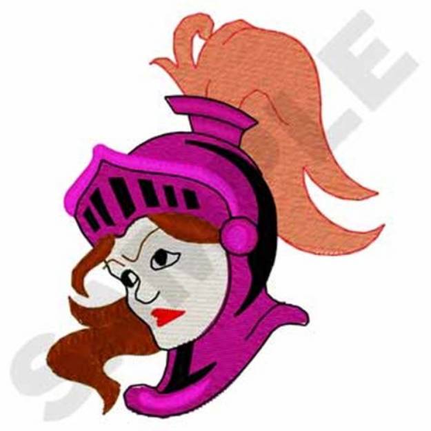 Picture of Lady Knight Machine Embroidery Design