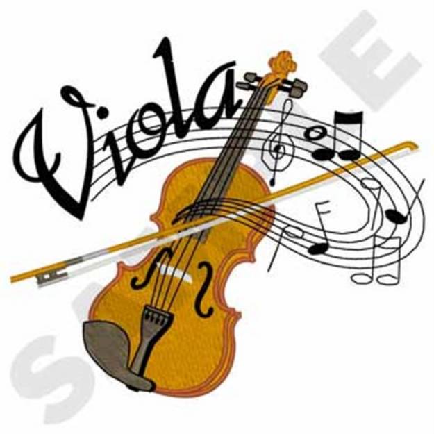 Picture of Viola Machine Embroidery Design