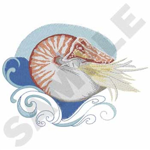 Nautilus Machine Embroidery Design