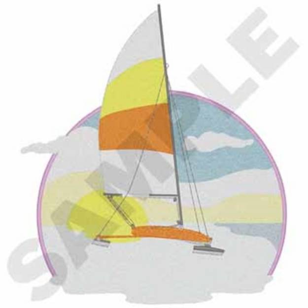 Picture of Ice Boat Machine Embroidery Design