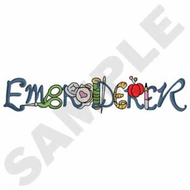 Picture of Embroiderer Machine Embroidery Design