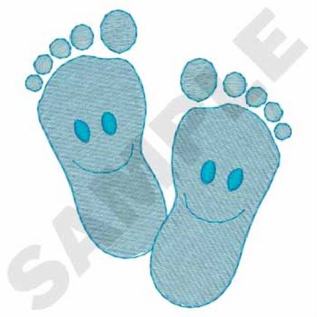 Picture of Smiley Foot Machine Embroidery Design