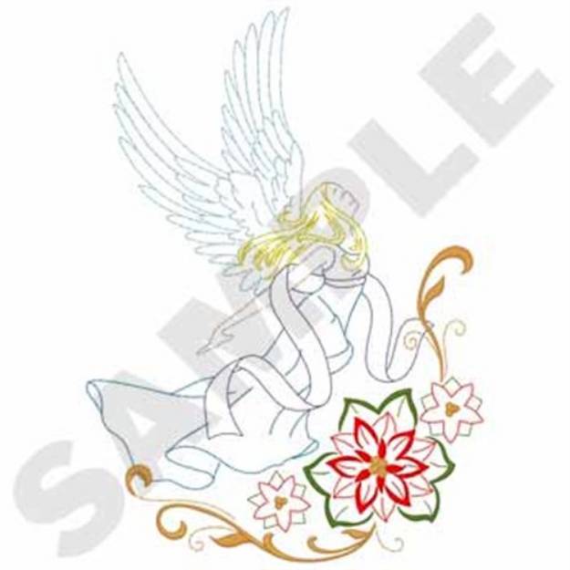 Picture of Soaring Angel Machine Embroidery Design