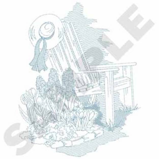Picture of Garden Chair Machine Embroidery Design