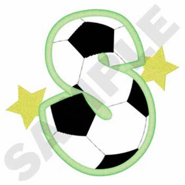Picture of Soccer S Machine Embroidery Design