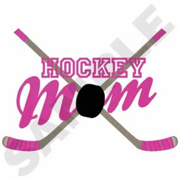 Picture of Hockey Mom Machine Embroidery Design