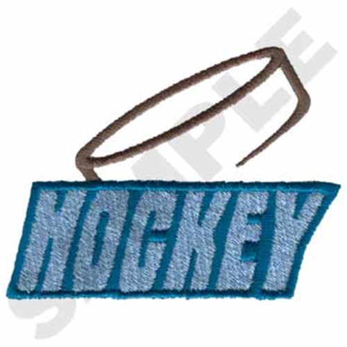 Hockey Machine Embroidery Design