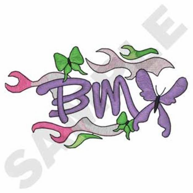 Picture of Female BMX Machine Embroidery Design