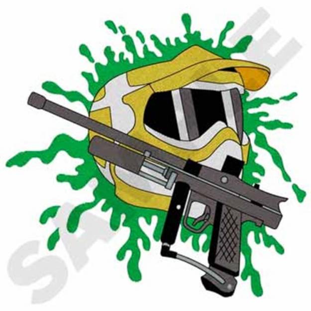 Picture of Paintball Machine Embroidery Design