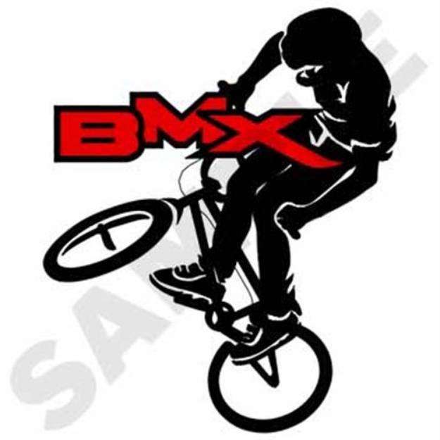 Picture of BMX Biking Machine Embroidery Design