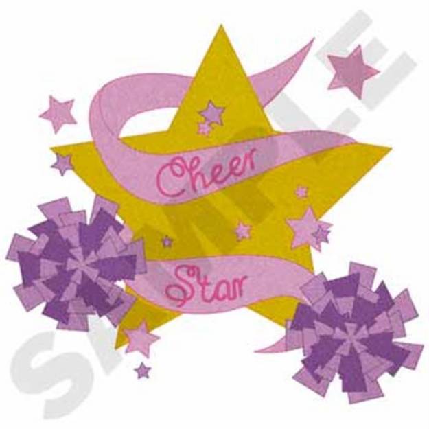 Picture of Cheer Star Machine Embroidery Design