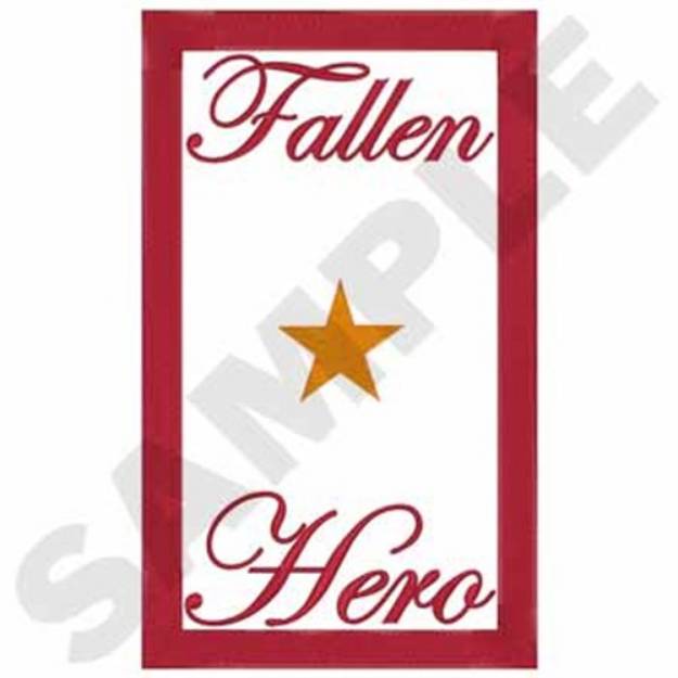 Picture of Fallen Hero Machine Embroidery Design