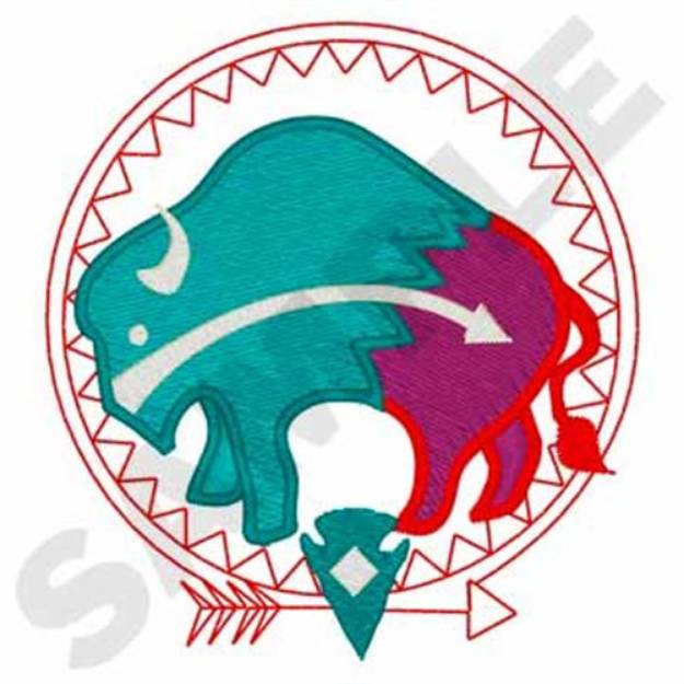 Picture of Buffalo Shield Machine Embroidery Design