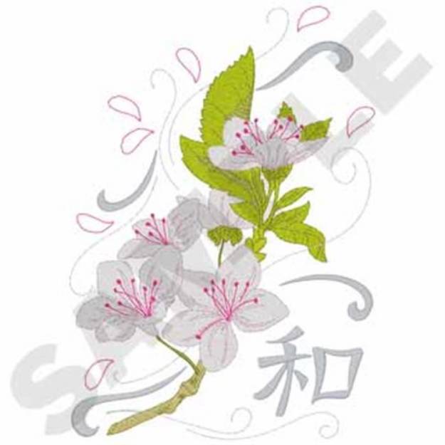 Picture of Cherry Blossoms Machine Embroidery Design