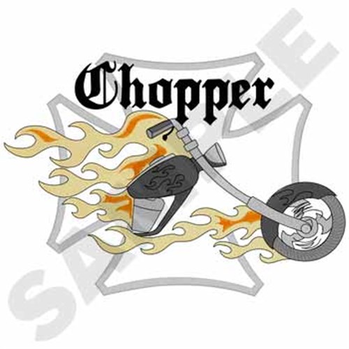 Chopper Machine Embroidery Design