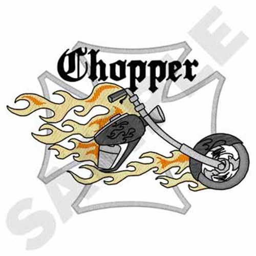 Chopper Machine Embroidery Design
