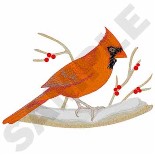 Cardinal Machine Embroidery Design