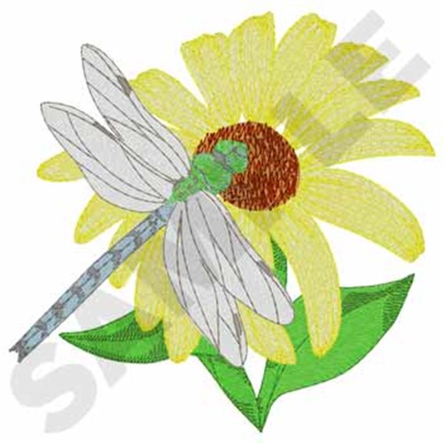 Emperor Dragonfly Machine Embroidery Design