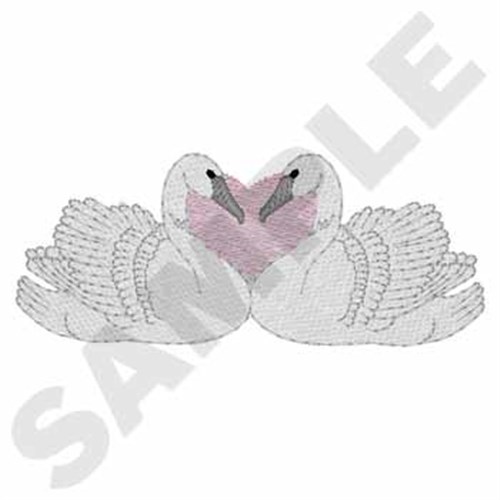Swans Machine Embroidery Design