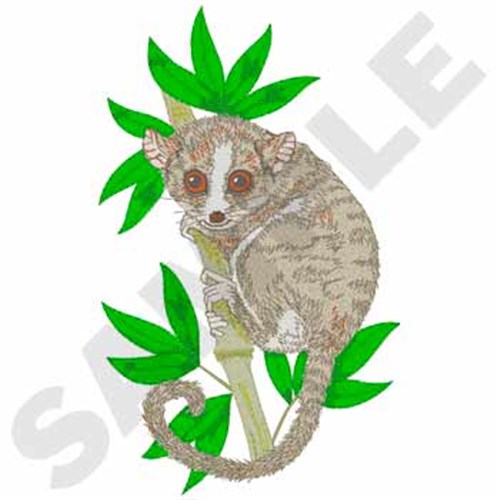 Mouse Lemur Machine Embroidery Design