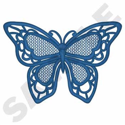 Lace Butterfly Machine Embroidery Design