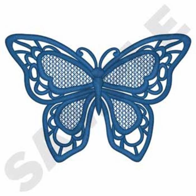 Picture of Lace Butterfly Machine Embroidery Design