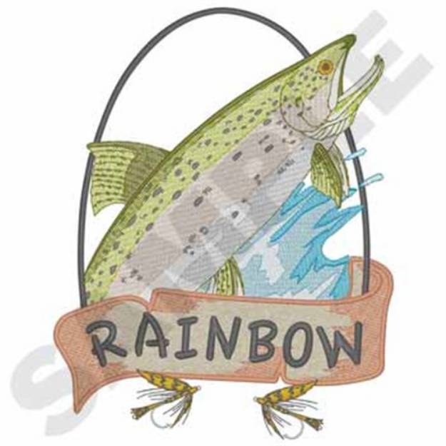 Picture of Rainbow Trout Machine Embroidery Design