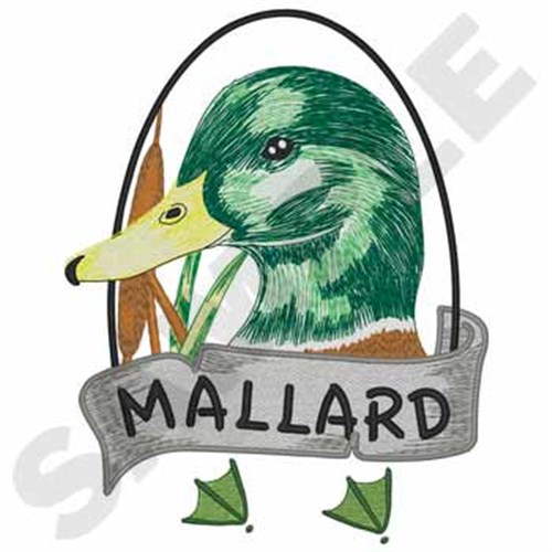 Mallard Machine Embroidery Design