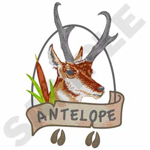 Antelope Machine Embroidery Design