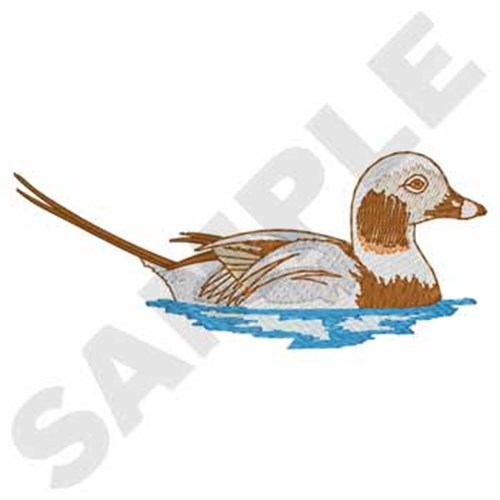 Long Tail Duck Machine Embroidery Design