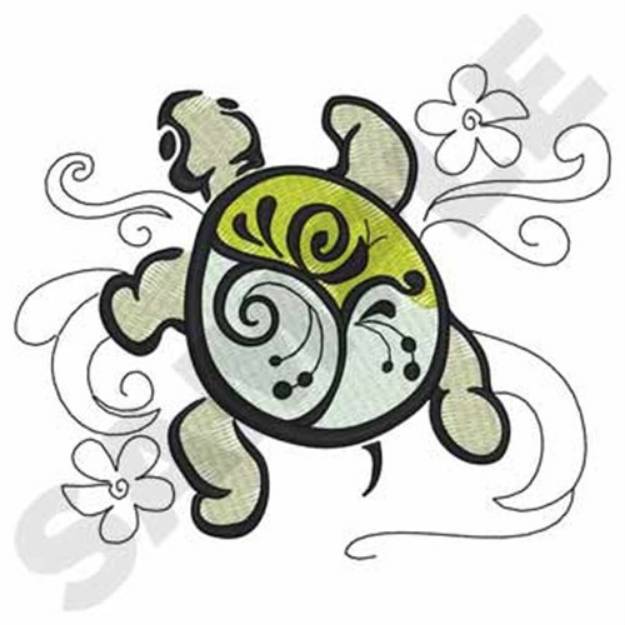 Picture of Turtle Machine Embroidery Design