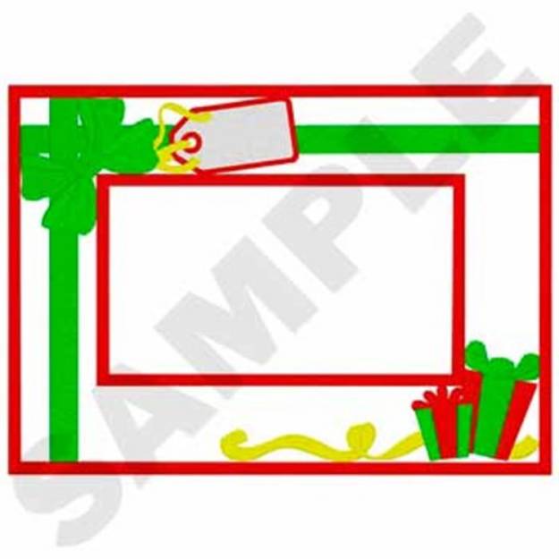 Picture of Presents Frame Applique Machine Embroidery Design