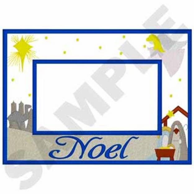 Picture of Noel Frame Applique Machine Embroidery Design