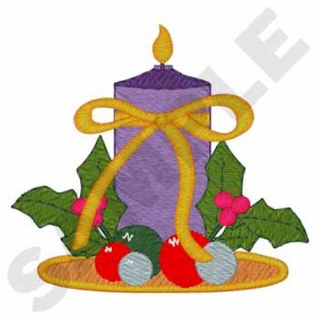 Picture of Candle Centerpiece Machine Embroidery Design