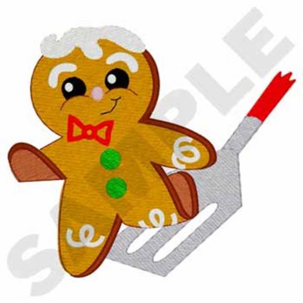 Picture of Gingerbread Man Running Machine Embroidery Design