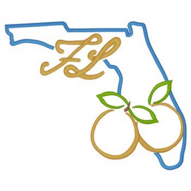 Picture of Florida Machine Embroidery Design