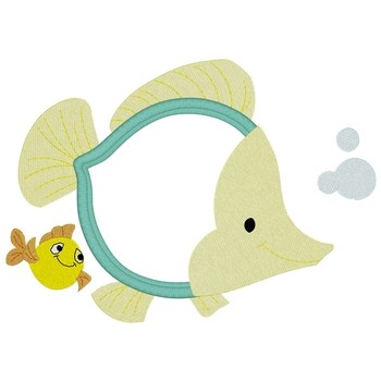 Little Fishes Applique Machine Embroidery Design