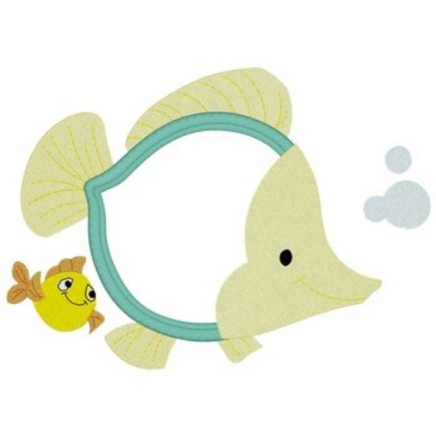 Picture of Little Fishes Applique Machine Embroidery Design